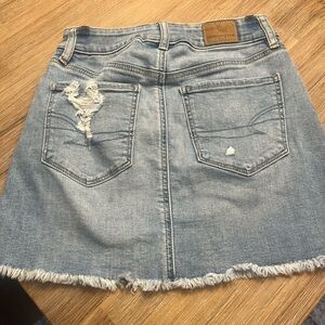 American eagle denim mini skirt